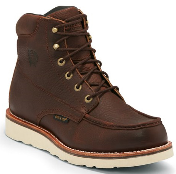 Chippewa Mens Boots 25341 6" EDGE WALKER W/P MOC TOE LACE UP