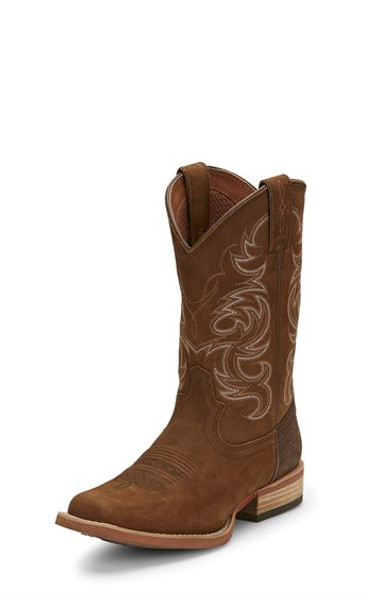 Justin Mens Boots 7312 11 Cowman" Acorn Brown