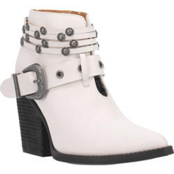 Dingo Boots Ladies DI 242 5" #BORN TO RUN White