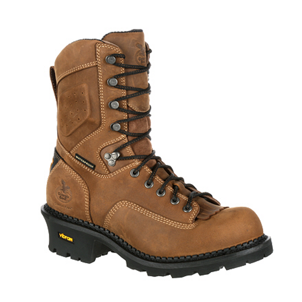 Georgia Boot Mens Comfort Core Logger Waterproof Work Boot GB00096 BROWN