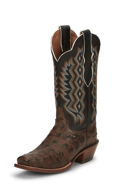 Justin Ladies Boots L8520 12" MAGNOLIA KANGO TABAC FULL QUILL