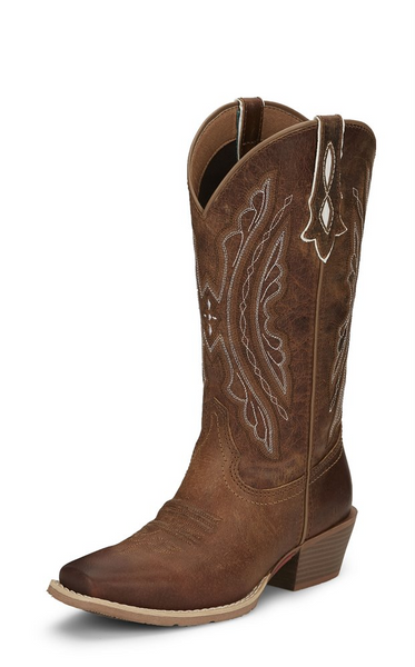 Justin Ladies Boots L2962 12" REIN WAXY TAN