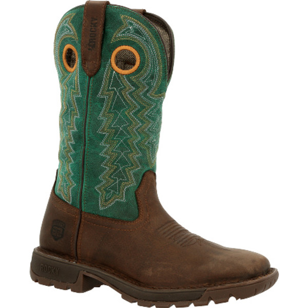 Rocky Legacy 32 Women's Western Boot RKW0342 BROWN AND TEAL