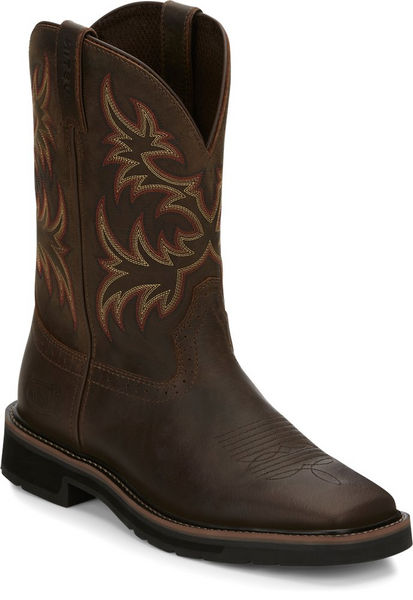 Justin Mens Boots SE4681 11" Driller RUGGED TAN COWHIDE