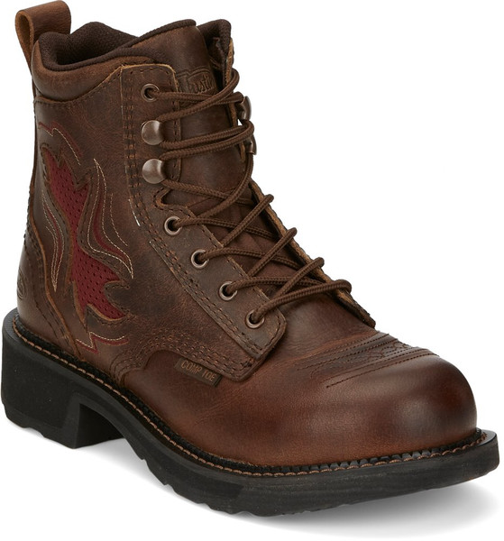 Justin Ladies Boots GY997 Reamy Nano Comp Toe Brown