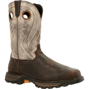 Durango Mens® Maverick XP Composite Toe Met-Guard Ventilated Western Work  Boot DDB0331 DARK BROWN AND FOG