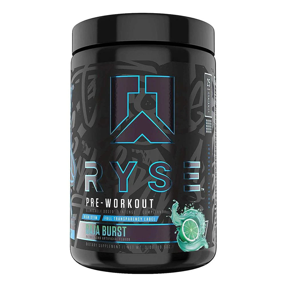 RYSE PROJECT BLACKOUT PREWORKOUT TIGER'S BLOOD, 25 SERVINGS HD