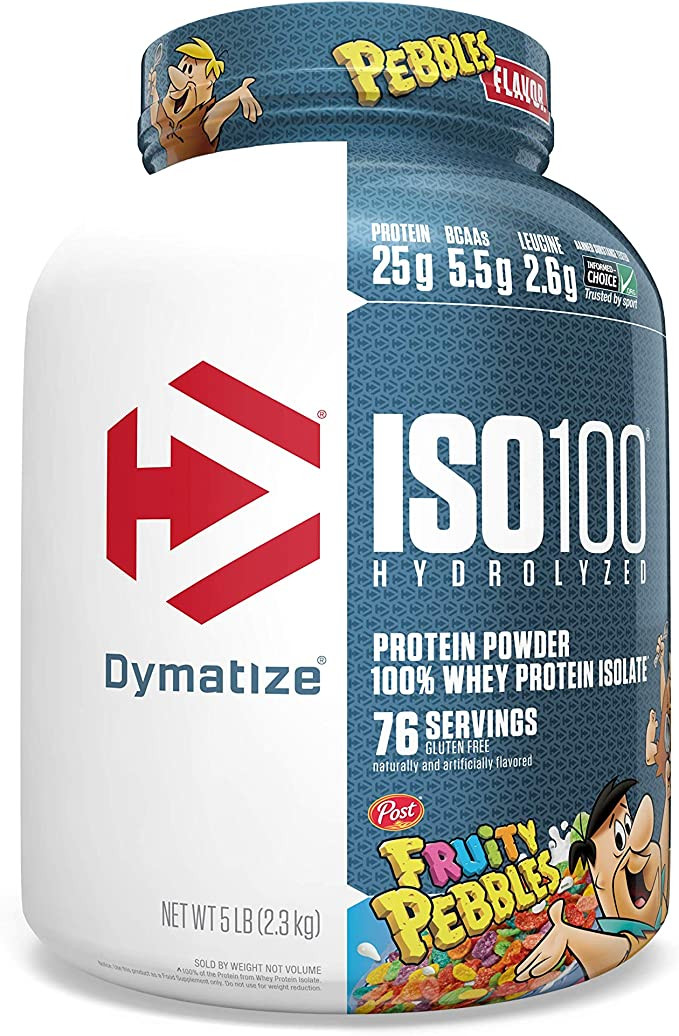 DYMATIZE ISO 100 HYDROLYZED 100 WHEY PROTEIN ISOLATE FRUITY PEBBLES