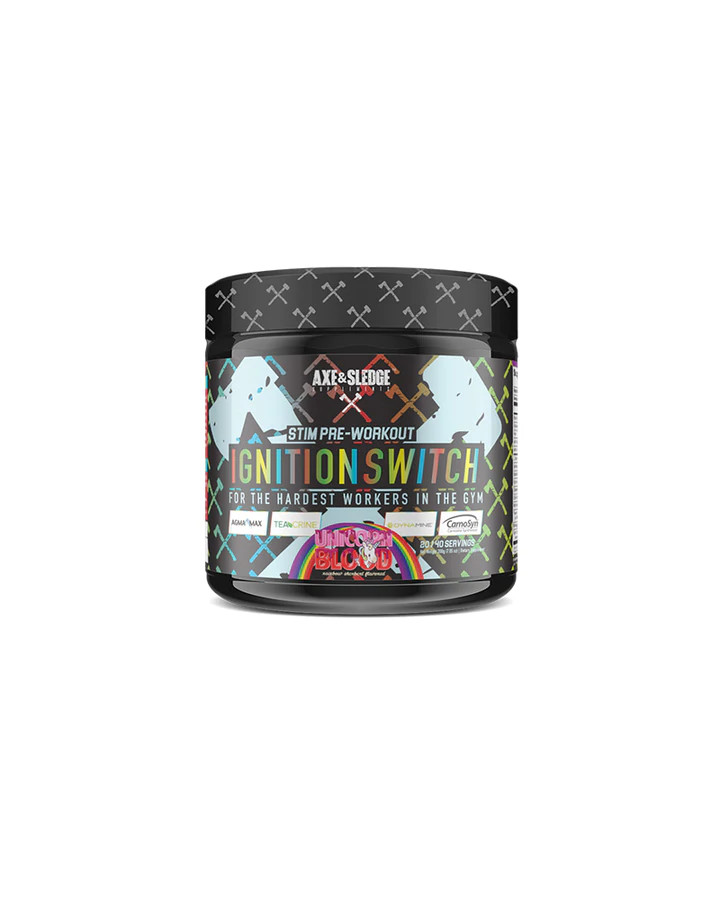 AXE & SLEDGE IGNITION SWITCH UNICORN BLOOD, 40 SERVINGS HD Nutraceuticals
