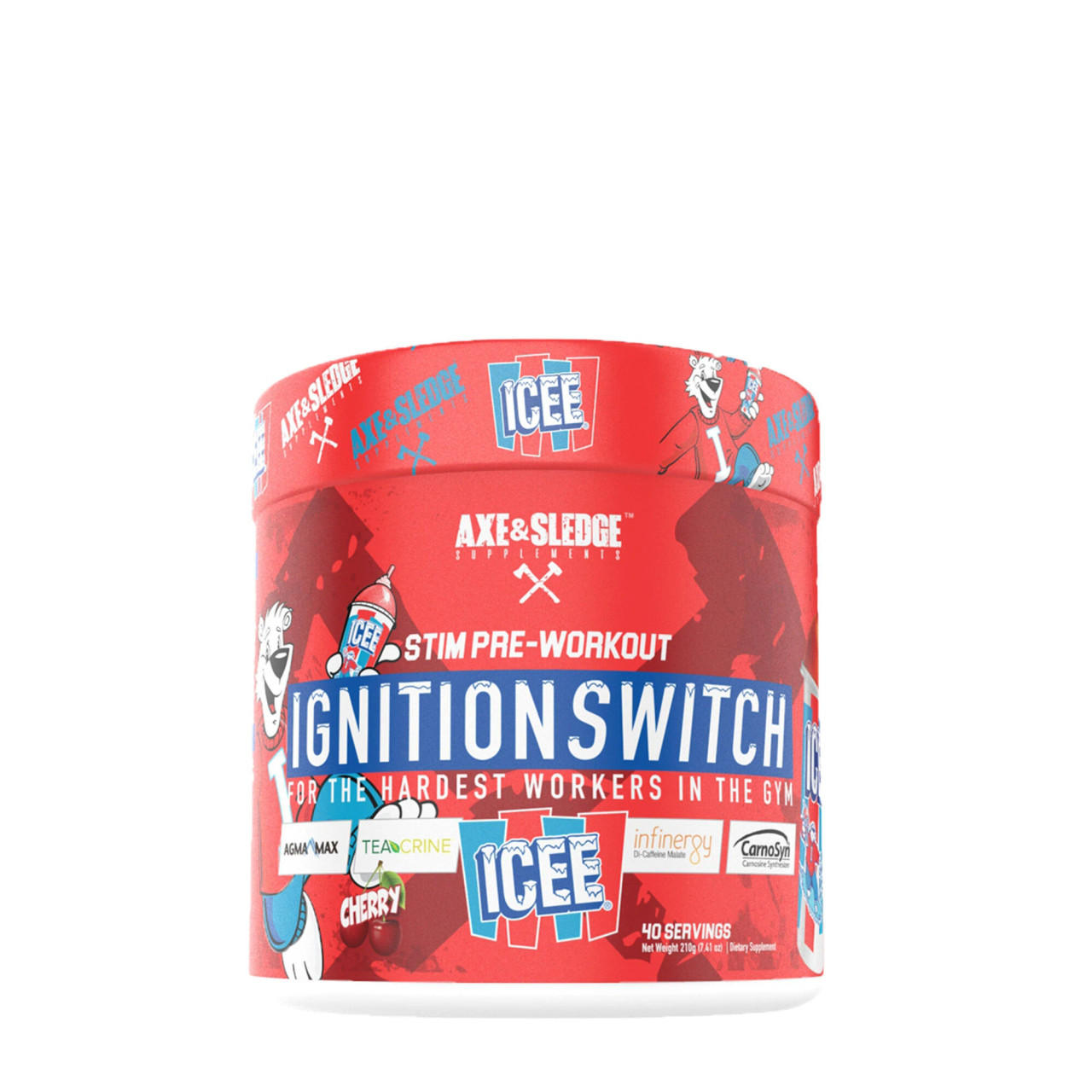 AXE & SLEDGE IGNITION SWITCH ICEE CHERRY, 40 SERVINGS HD Nutraceuticals