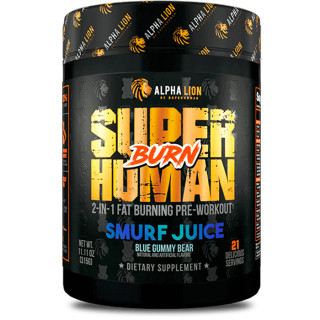 ALPHA LION SUPER HUMAN BURN SMURF JUICE (BLUE GUMMY BEAR), 21/42 SERVINGS