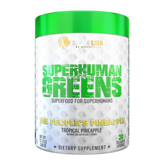 ALPHA LION SUPERHUMAN GREENS THE PEOPLE'S PINEAPPLE (TROPICAL PINEAPPLE), 30 SERVINGS