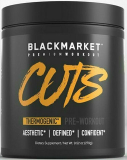 BLACKMARKET CUTS THERMOGENIC PRE-WORKOUT SOUR GUMMY, 30 SERVINGS