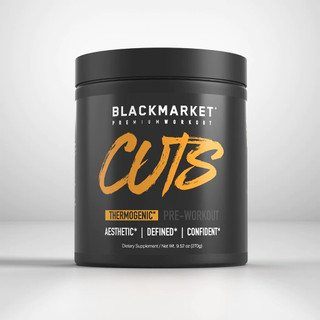 BLACK MARKET CUTS THERMOGENIC PRE-WORKOUT STRAWBERRY LEMONADE, 30 SERVINGS