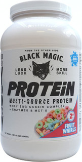 BLACK MAGIC SUPPLY HANDCRAFTED MULTI-SOURCE PROTEIN FRUITY WHIRLS, 25 SERVINGS, 2 LB