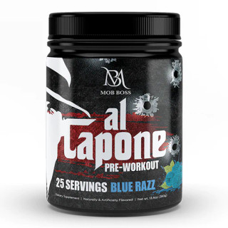 MOB BOSS NUTRITION  AL CAPONE PRE-WORKOUT BLUE RAZZ, 25 SERVINGS