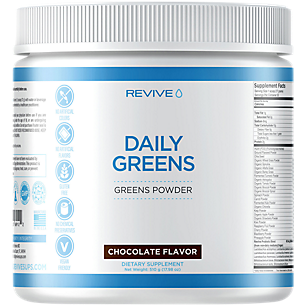 REVIVE MD DAILY GREENS SUPERFOODS POWDER , CHOCOLATE FLAVOR 30 SERVINGS