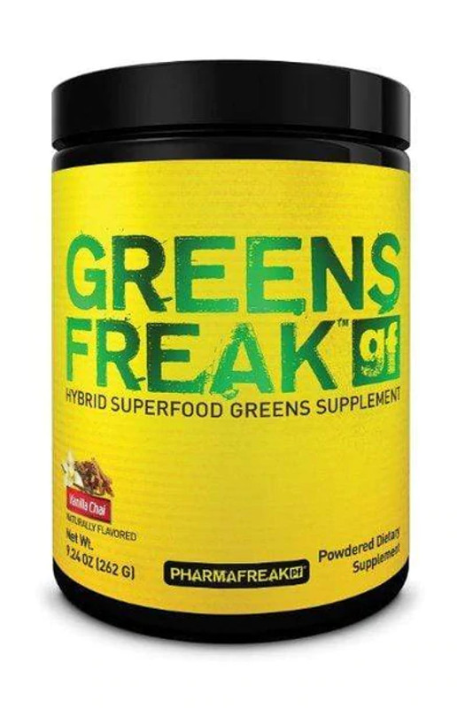 PHARMAFREAK GREENS FREAK HYBRID SUPERFOOD GREENS SUPPLEMENT VANILLA CHAI, 30 SERVINGS