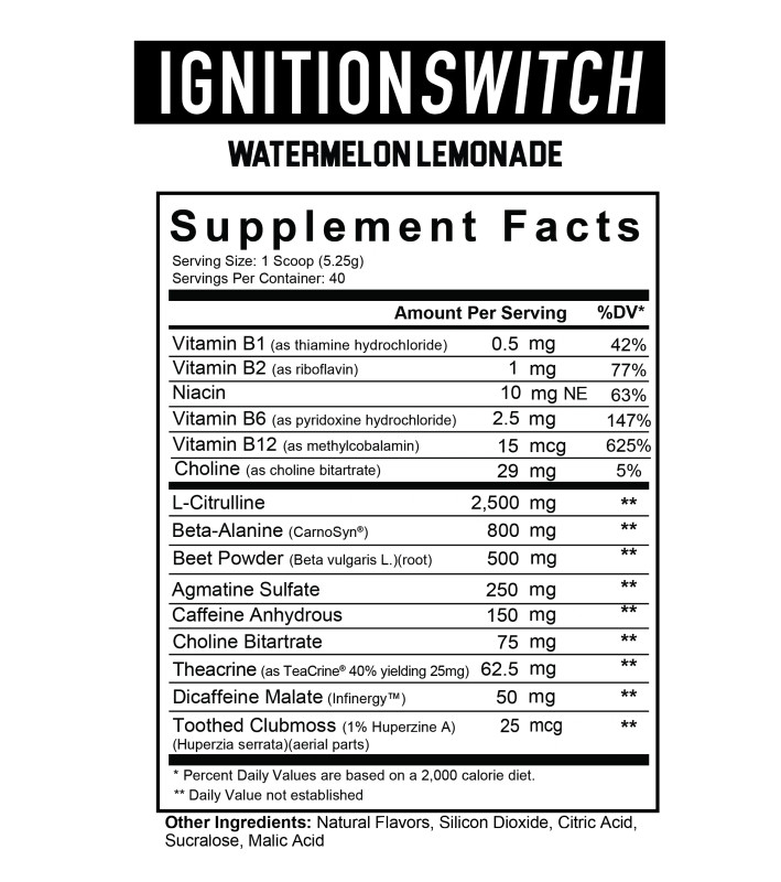 AXE & SLEDGE IGNITION SWITCH WATERMELON LEMONADE, 40 SERVINGS HD