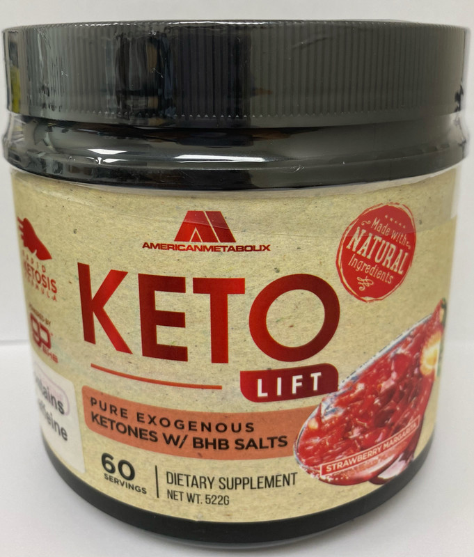 AMERICAN METABOLIX KETO LIFT STRAWBERRY MARGARITA, 60 SERVINGS