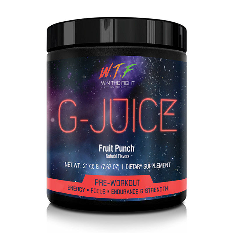 W.T.F. G-JUICE FRUIT PUNCH PRE-WORKOUT, 30 SERVINGS