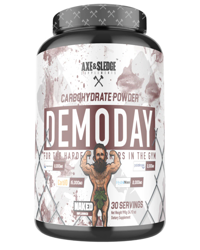 AXE & SLEDGE DEMODAY CARBOHYDRATE POWDER NAKED (UNFLAVORED), 30 SERVINGS