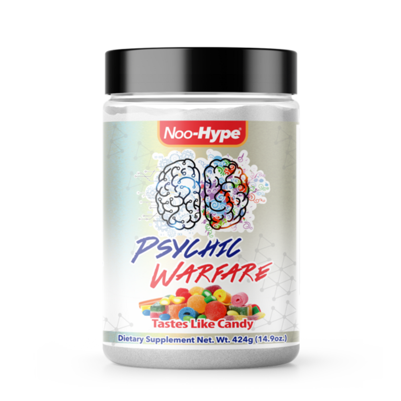 NOO-HYPE PSYCHIC WARFARE FOCUS/PRE-WORKOUT TASTES LIKE CANDY, 20 SERVINGS