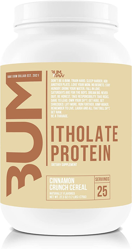 RAW NUTRITION  CBUM ITHOLATE WHEY PROTEIN CINNAMON CRUNCH CEREAL, 1.7 LBS, 25 SERVINGS