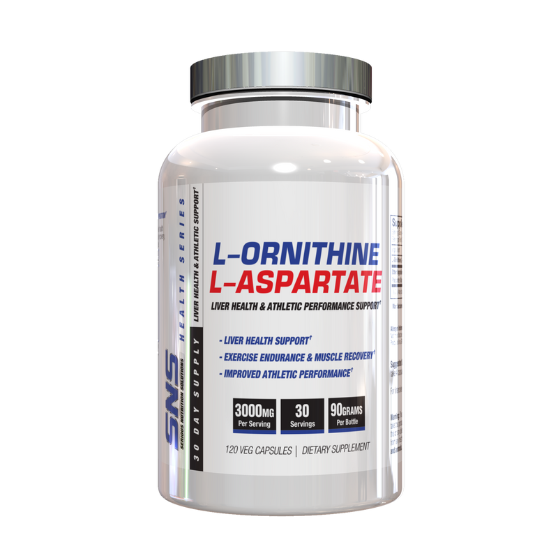 SNS L-ORNITHINE L-ASPARTATE, 120 VEG ETABLE CAPSULES