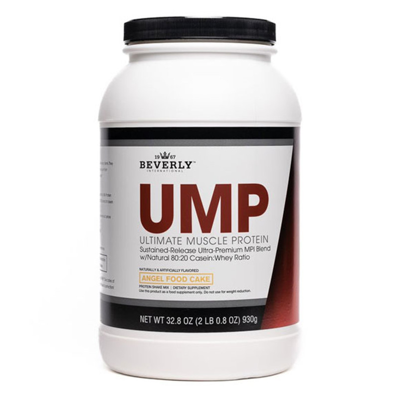 BEVERLY INTERNATIONAL UMP ANGEL FOOD CAKE PROTEIN, 80:20 CASEIN: WHEY RATIO, 2LBS 8 OZ, 30 SERVINGS