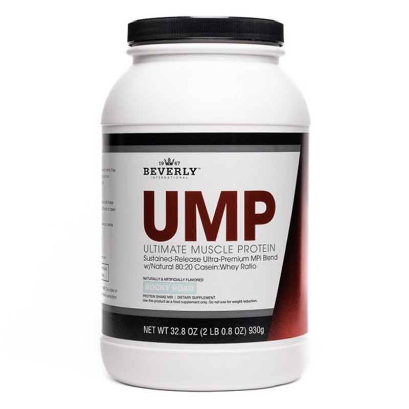 BEVERLY INTERNATIONAL UMP ROCKY ROAD PROTEIN, 80:20 CASEIN: WHEY RATIO, 2LBS 8 OZ, 30 SERVINGS