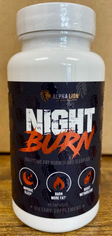 ALPHA LION NIGHT BURN NIGHTTIME FAT BURNER, 60 CAPSULES