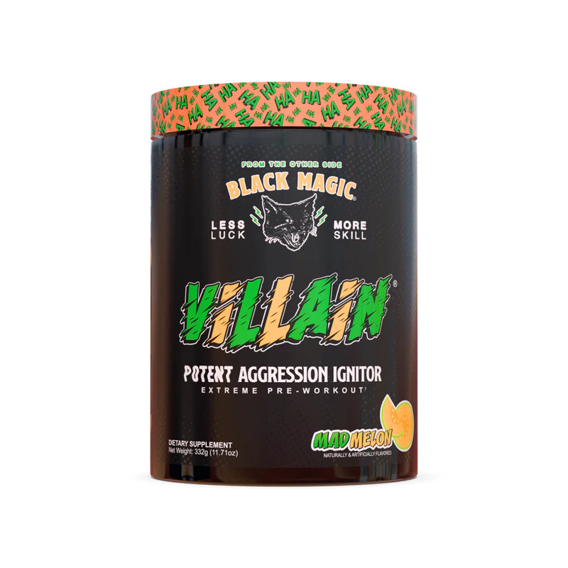 BLACK MAGIC VILLAIN EXTREME PRE-WORKOUT MAD MELON, 25 SERVINGS