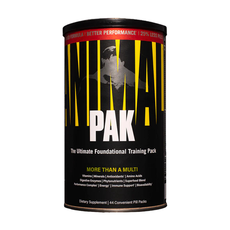 UNIVERSAL NUTRITION ANIMAL PAK (NEW LABEL), 44 PAKS