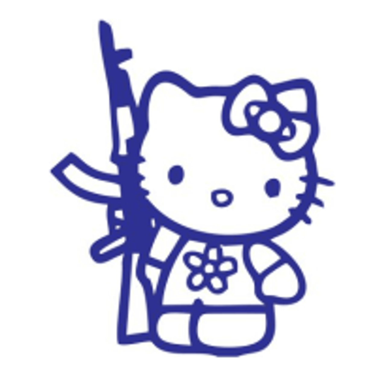 hello kitty with gun pfp