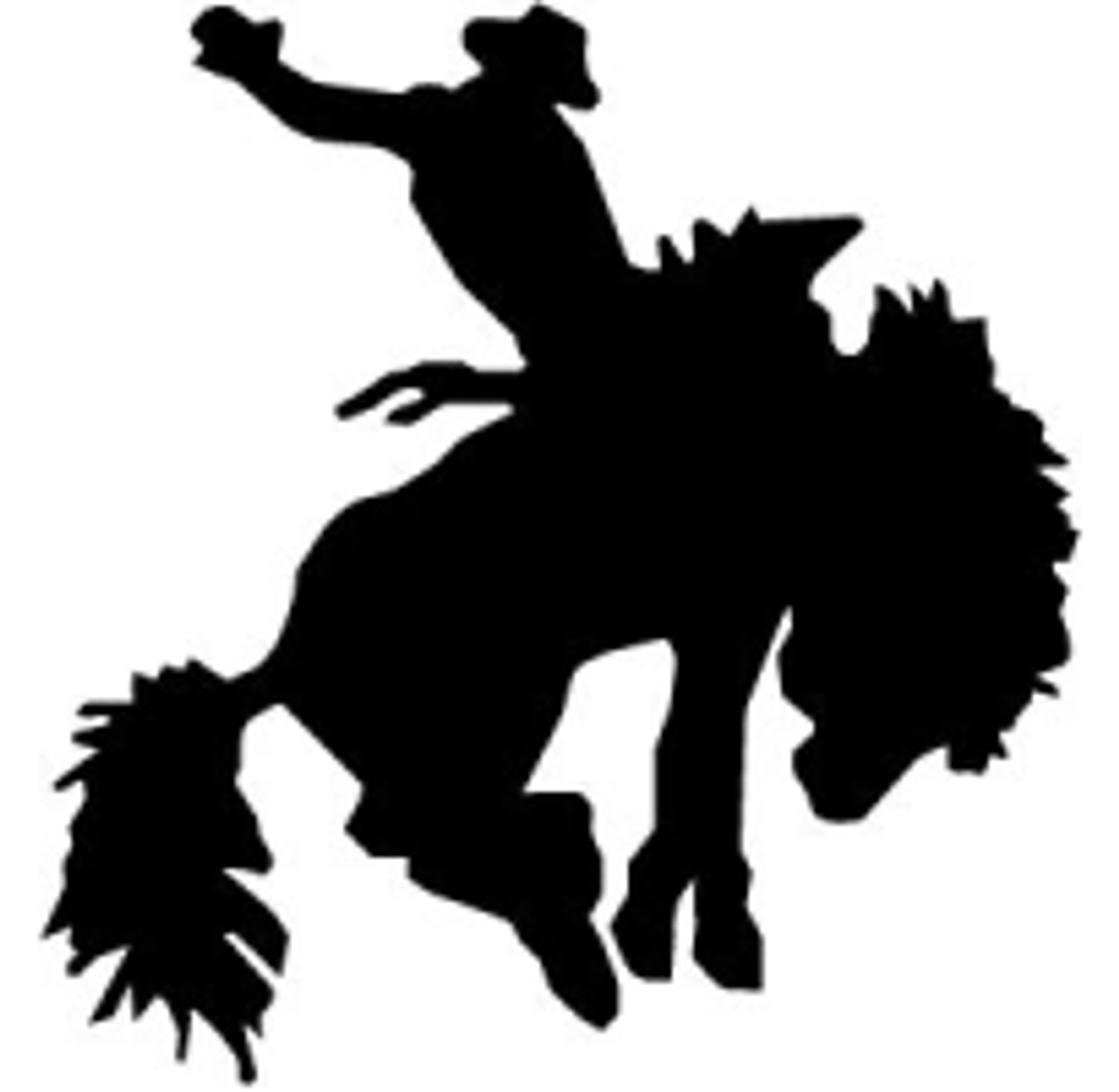 bucking horse silhouette