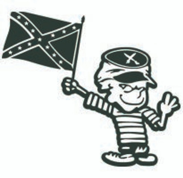 Calvin Rebel Flag Sticker