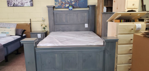 Queen size American Made Hidden Storage Bed