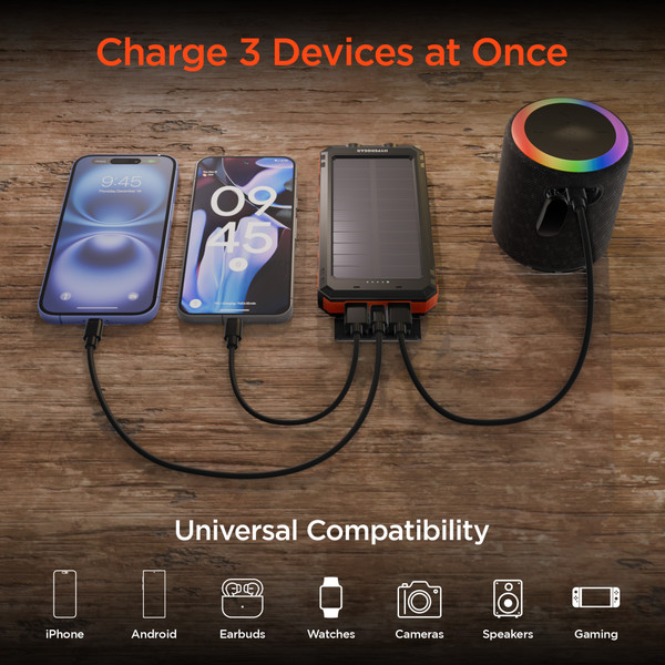 HyperGear 10,000mAh Outdoor Solar Power Bank