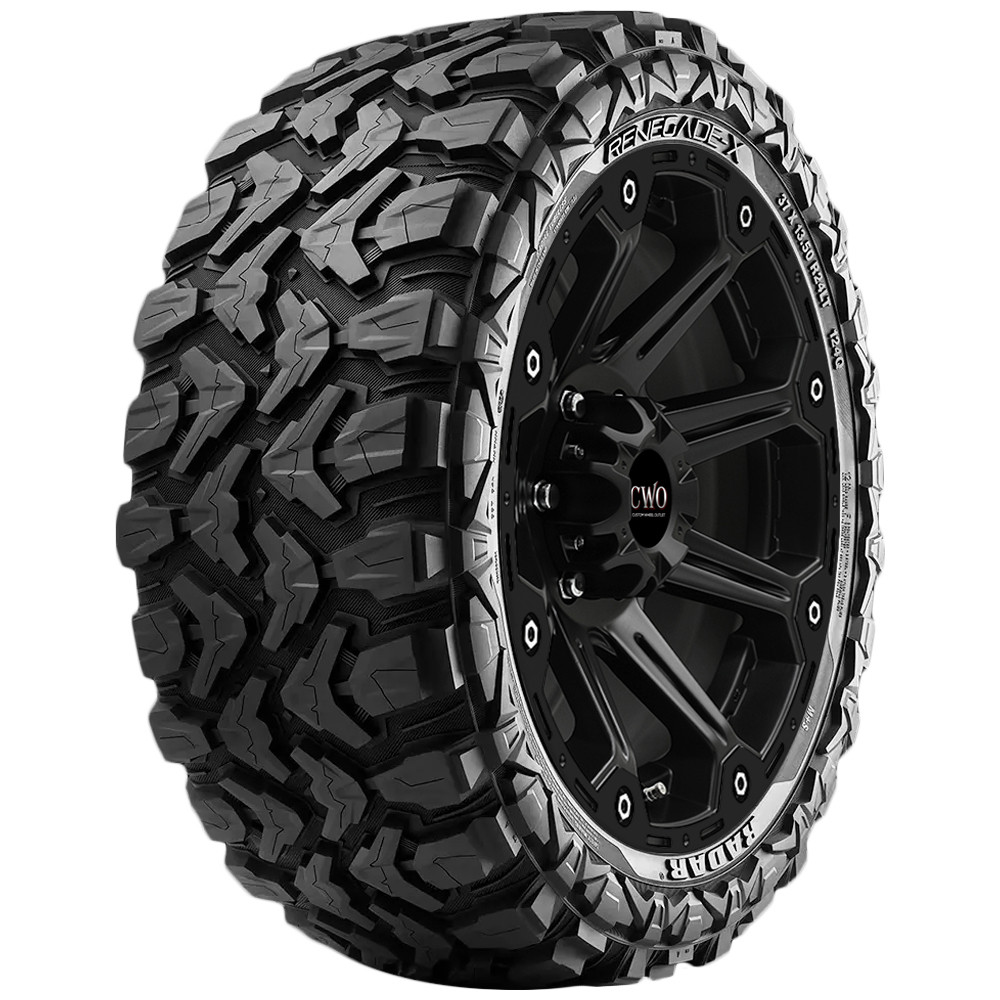 ボーダーレス330HH-TK LT295/70R18 Radar Renegade X 129/126Q LRE Black Wall Tire
