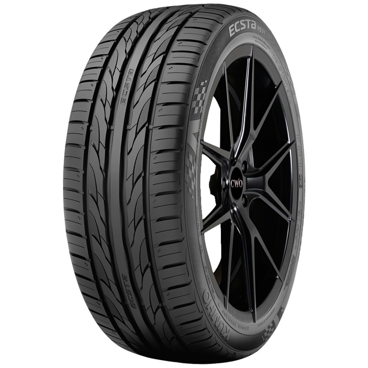 225/40ZR18 Kumho Ecsta PS31 92W XL Black Wall Tire 2268033