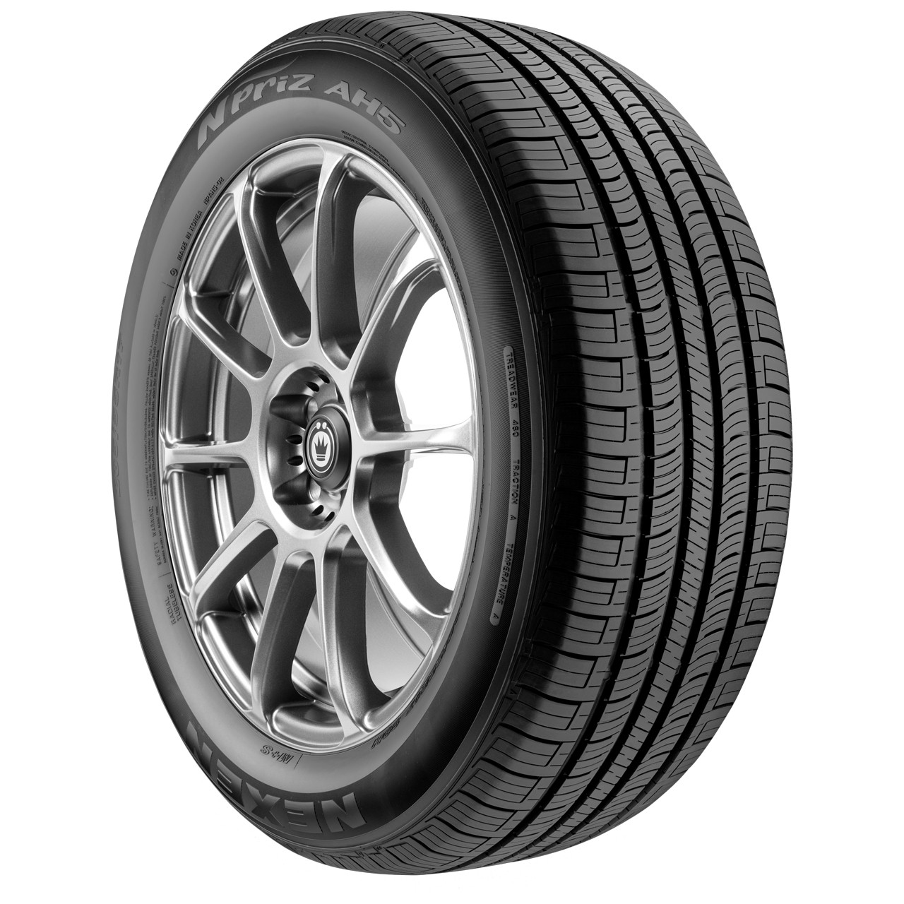 215/60R16 Nexen N Priz AH5 95T SL Black Wall Tire 15147NXK