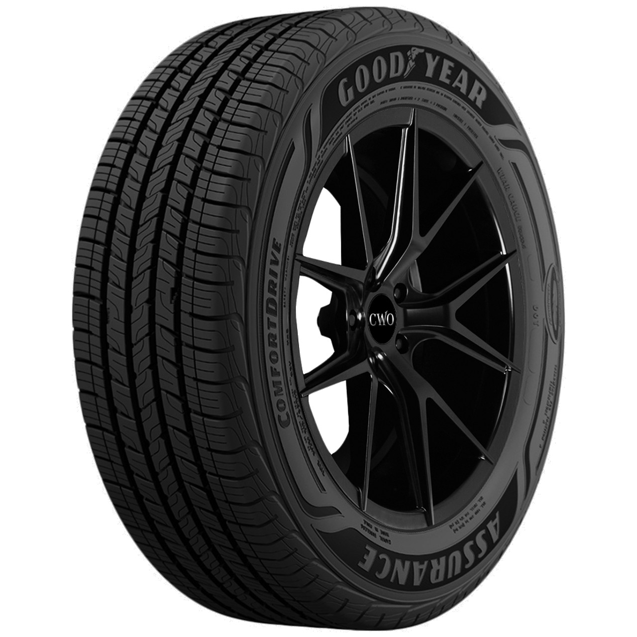 215/60R17 Goodyear Assurance ComfortDrive 96H SL Black Wall Tire 413546582