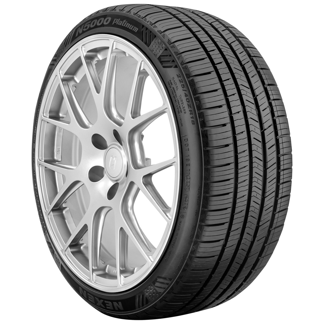 235/60R18 Nexen N5000 Platinum 107V XL Black Wall Tire 18204NXK