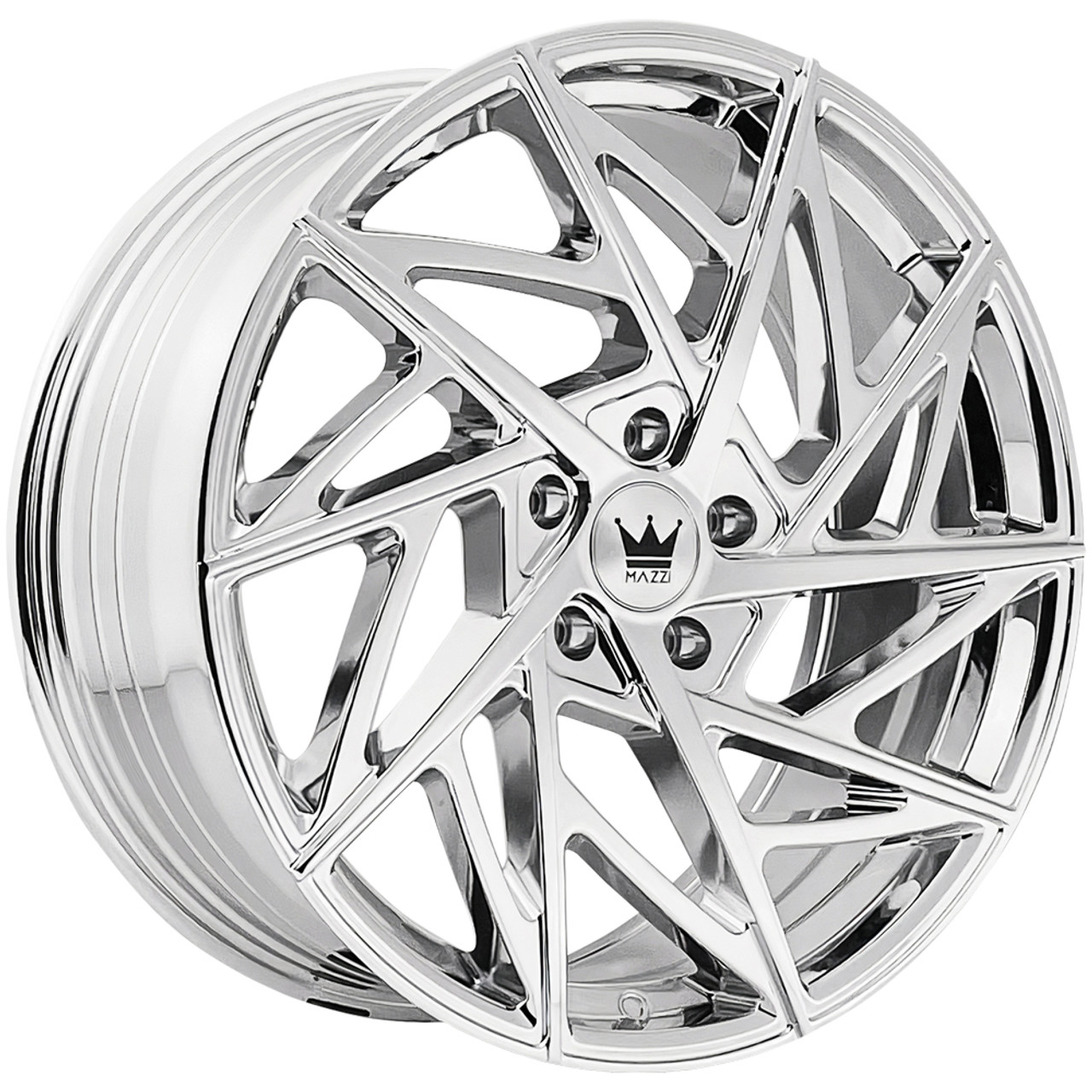 Mazzi 377 Freestyle 17x8 5x108 +35mm Chrome Wheel Rim 17