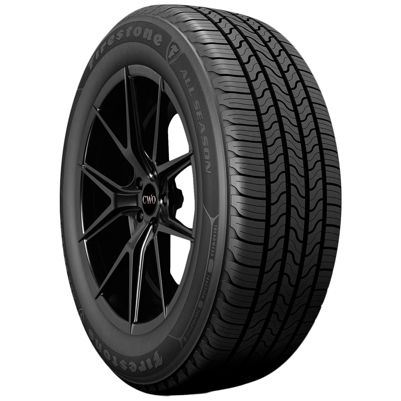 215/60R16 Firestone All Season 95T SL Black Wall Tire 003-816