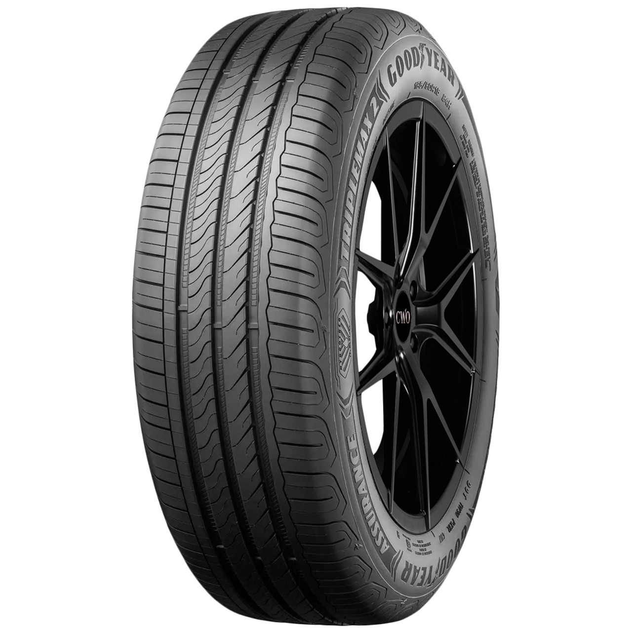 205/65R16 Goodyear Assurance Triplemax 2 95H SL Black Wall Tire 582384