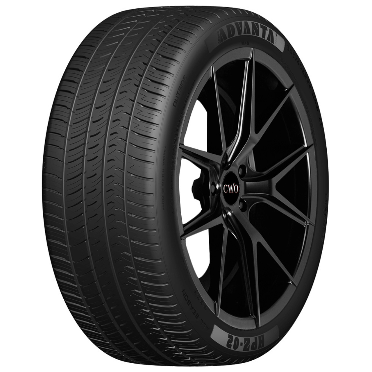 285/45ZR22 Advanta HPZ-02 114W XL Black Wall Tire 1951342458