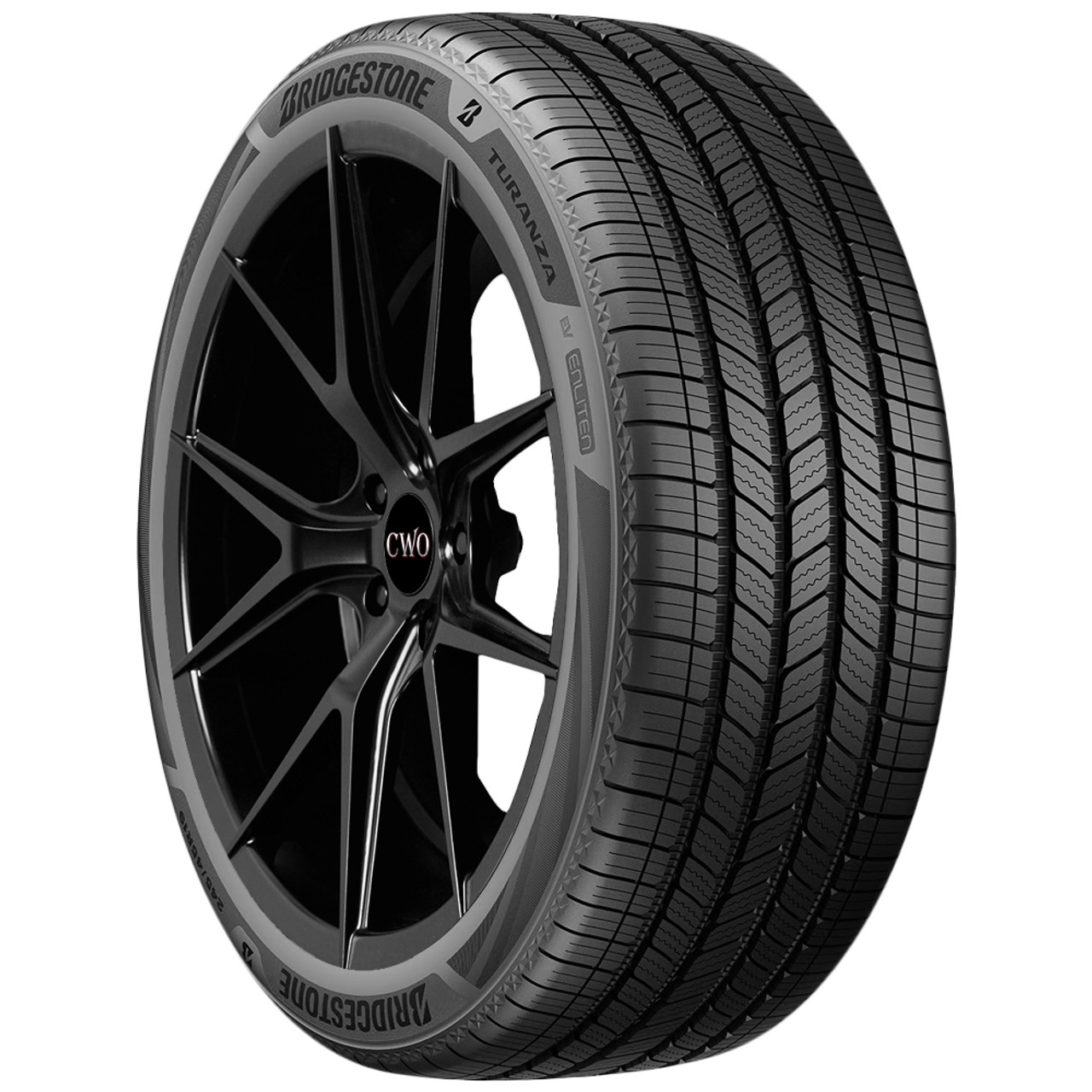 235/45R18 Bridgestone Turanza EV 98Y XL Black Wall Tire 014-288