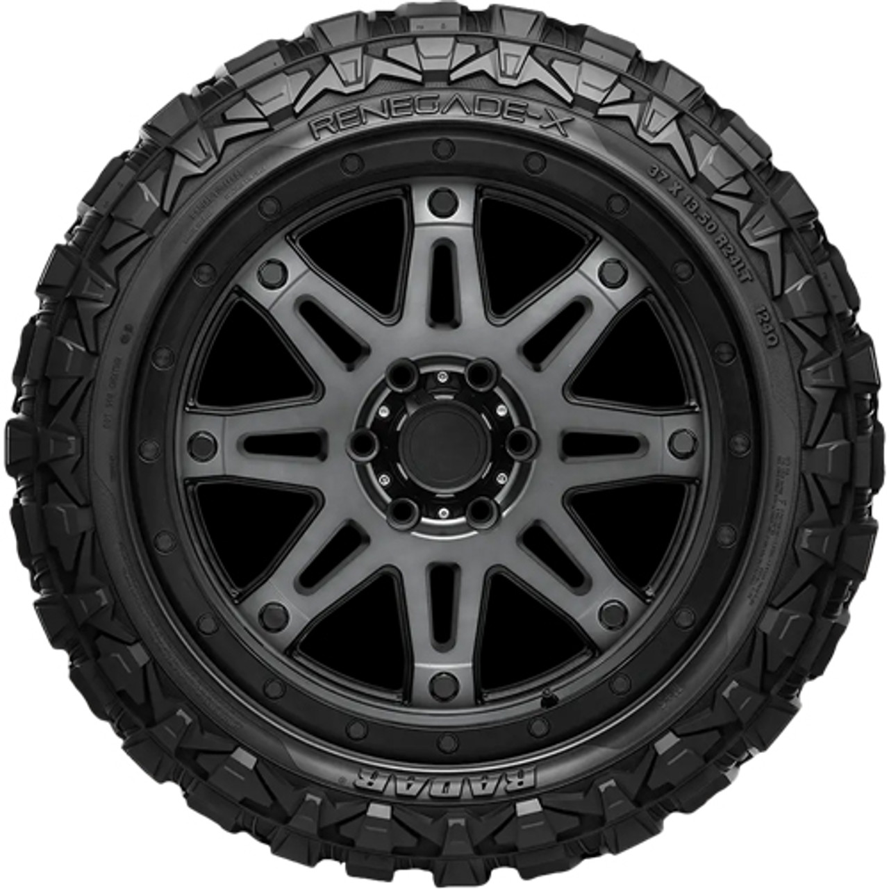 33x12.50R18LT Radar Renegade X 118Q LRE Black Wall Tire